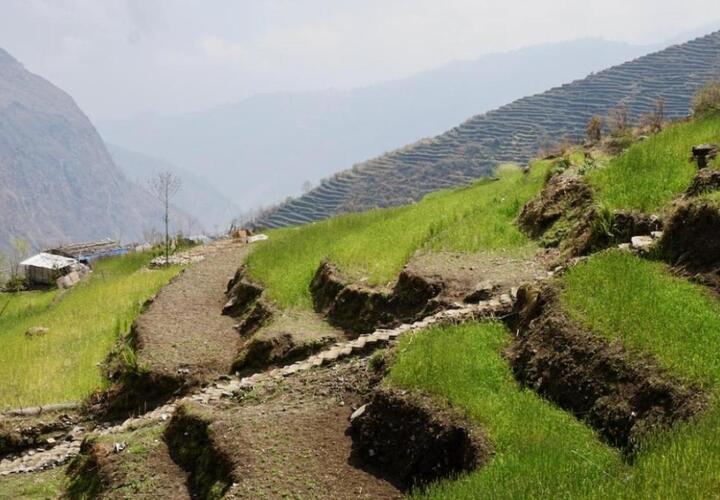 View of the landscape in Nepal